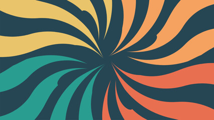 Abstarct spiral dotted spinning vortex background. - obrazy, fototapety, plakaty