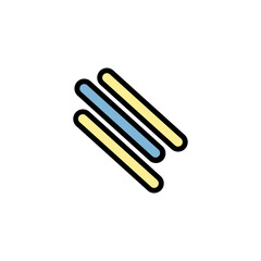 Obraz premium Timber Work Tools Filled Outline Icon