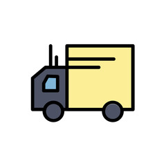 Truck Work Tools Filled Outline Icon