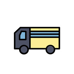 Truck Work Tools Filled Outline Icon