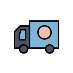 Truck Work Tools Filled Outline Icon