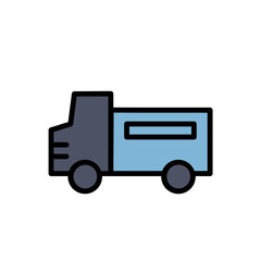 Truck Work Tools Filled Outline Icon