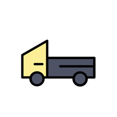 Truck Work Tools Filled Outline Icon