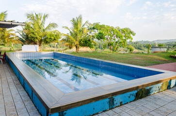 Mini swimming pool with fresh water