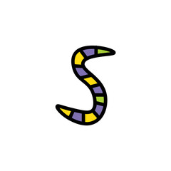 Worm Hook Bait Filled Outline Icon