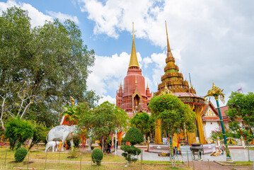 Naklejka premium The most beautiful Viewpoint Wat Chang Hai at Pattani, Thailand.