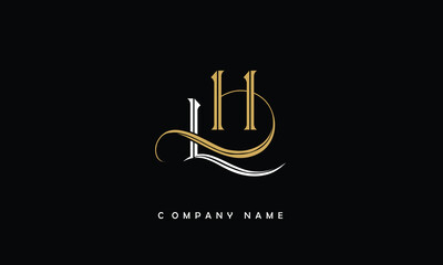 HL, LH, H, L Abstract Letters Logo Monogram