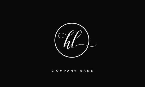 HL, LH, H, L Abstract Letters Logo Monogram