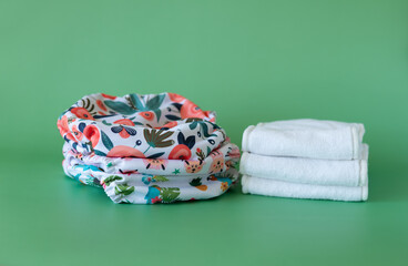Cloth diapers, organic bamboo inserts