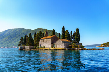 St. George (Sveti Djordje) Island, Montenegro. - obrazy, fototapety, plakaty