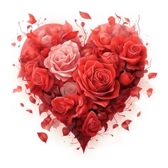 illustrator of heart of roses