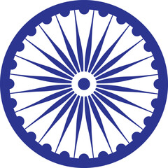 Ashok chakra with colour and spoke count in wheel