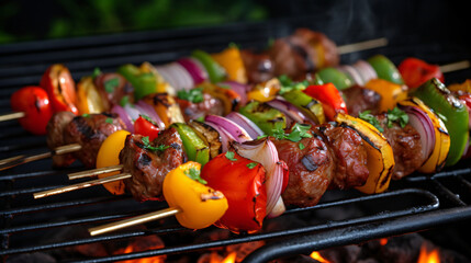 seekh kebab on the grill