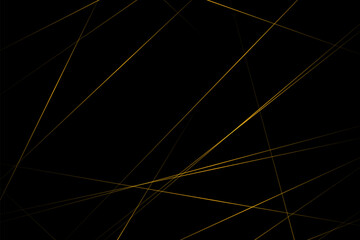 Abstract black with gold lines, triangles background modern design. Vector illustration EPS 10.