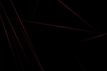 Abstract black with red lines, triangles background modern design. Vector illustration EPS 10. - obrazy, fototapety, plakaty