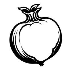 Seamless pattern with pomegranates