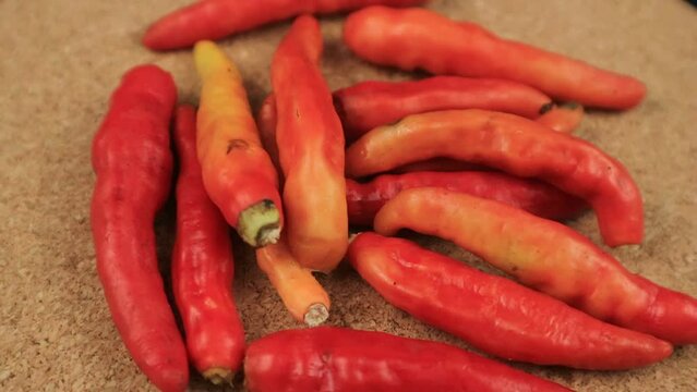 Red chili peppers white background, cabai merah, cabai setan, cabai rawit