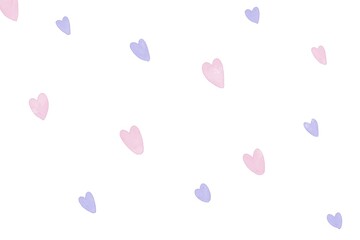 little heart shape separated on white background