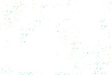 color splash separated on white background