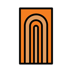 Industry Wood Wooden Filled Outline Icon