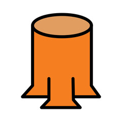 Industry Wood Wooden Filled Outline Icon