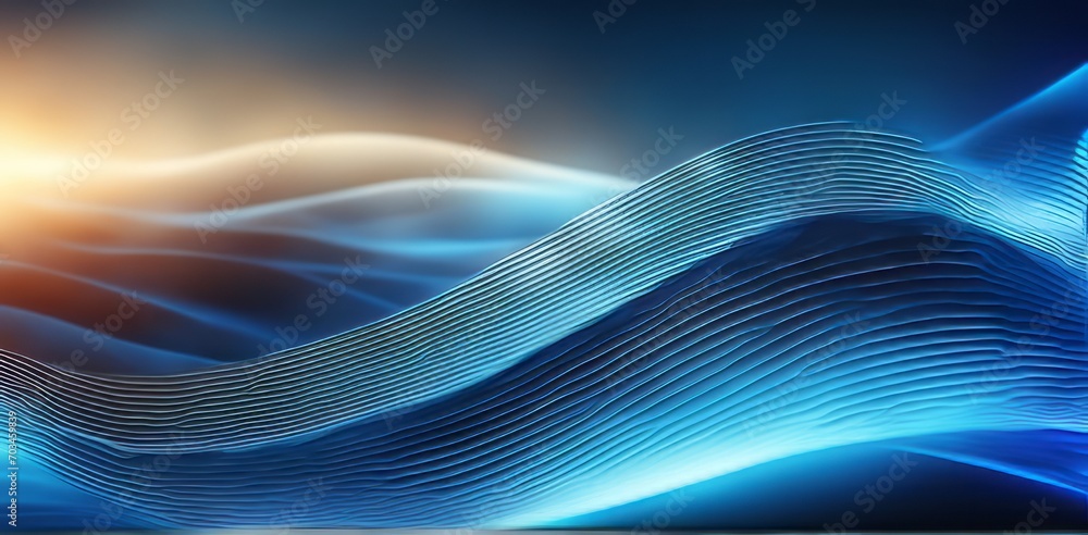 Poster digital business abstract wave technology background the futuristic realm with this captivating wallpaper, the mesmerizing wave of science , creating a visual network of innovation