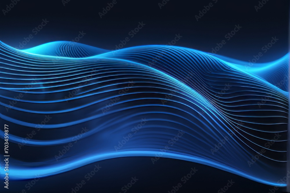 Poster digital business abstract wave technology background the futuristic realm with this captivating wallpaper, the mesmerizing wave of science , creating a visual network of innovation