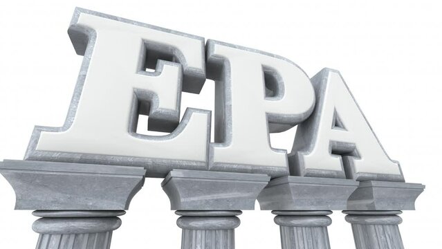 EPA Environmental Protection Agency Rules Marble Pillars Columns Federal Government Clean Air Water 3d Animatio