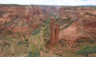 Canyon de Chelly, Spider Rock, Apache County, Arizona, United States