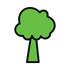 Travel Trees Forest Filled Outline Icon
