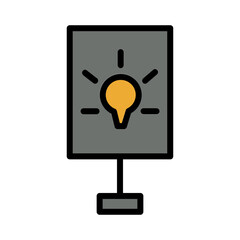 Light Sign Street Filled Outline Icon
