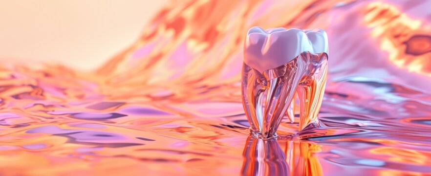 Une image conceptuelle d'un lavage de dent
