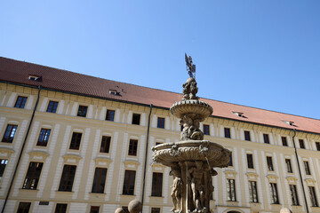 Fountain in the third courtyard of Prague Castle