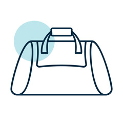 Obraz premium Travel or sports bag for training and fitness icon