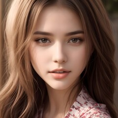 Naklejka premium portrait of a woman