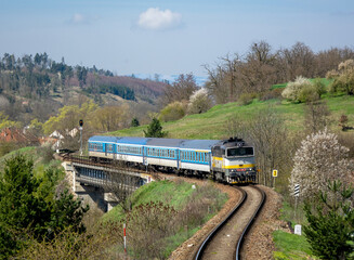 train in the countryside