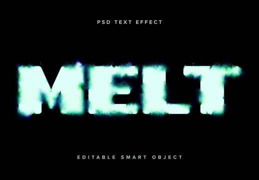 Ink Bleed Text Effect Mockup