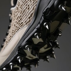 Close-Up Elegance: The Dynamic Spikes and Textures of a Golfer's Stride