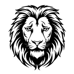 Regal Lion Head Portrait Vector Design