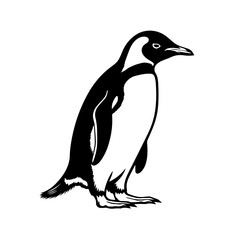 Charming Penguin Vector Illustration