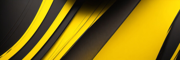 Schwarzer und gelber überlappender Hintergrund. Textur mit dunklem Metallmuster. Modernes Überlappungsdimensionsvektordesign. Futuristischer perforierter Technologie-Zusammenfassungshintergrund mit ge
