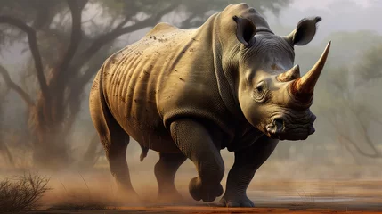 Selbstklebende Fototapeten rhino © faiz