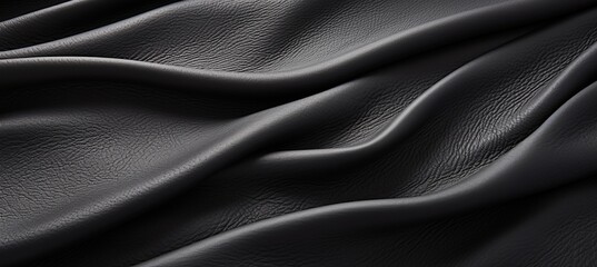 Dynamic abstract black wave background with intricate and captivating textured pattern