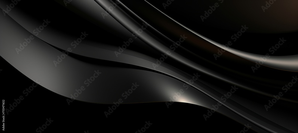 Poster abstract black wavy background with intricate texture pattern for creative design projects