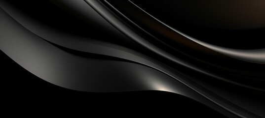 Abstract black wavy background with intricate texture pattern for creative design projects