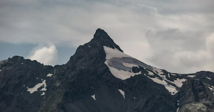 Timelapse view of clouds around Pizzo Ferr&egrave; from Bivacco Val Loga - Madesimo - Italian Alps