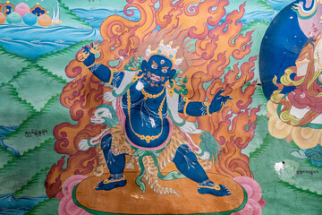 Vajrapani, Thangki, Buddhist Art, Tibetan Buddhism