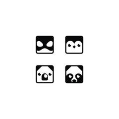 Clever and Simple Animal Graphics. This clever designed set of animal icons