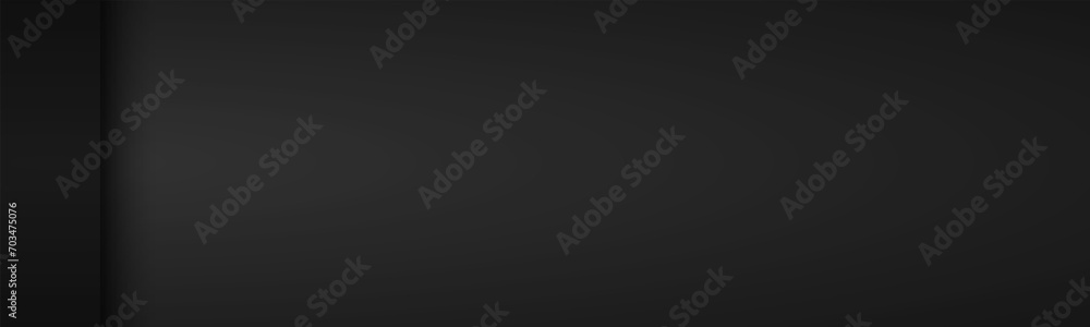 Wall mural black and grey modern material vector header. design banner with blank space for your logo. abstract