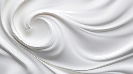 Obraz premium White cream texture for applying the face skin and body on background. white lotion for advertising Beauty skin care products. advertisement cream, milk, cheese, yogurt